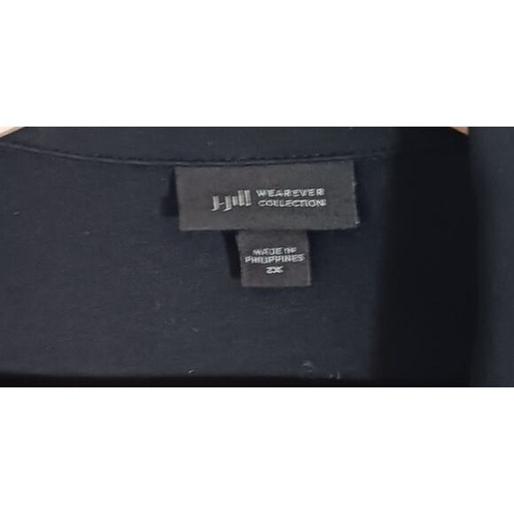 J. Jill Career Dark Academia Black Blazer Two Button Suit Jacket Women's Size 2X - Picture 4 of 4